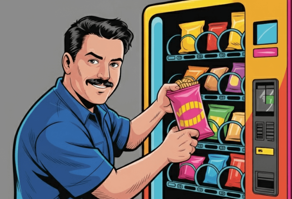 Vending operator at location